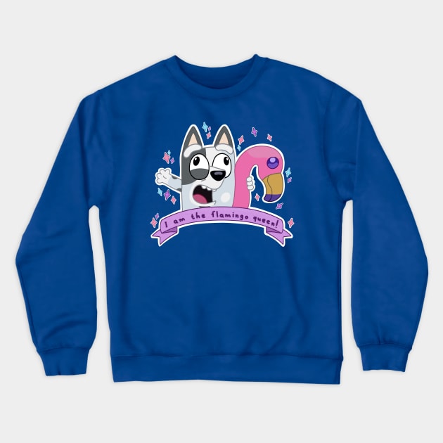 I am the flamingo queen! Crewneck Sweatshirt by alexhefe